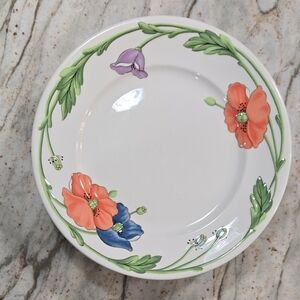 7- Villeroy And Boch Floral Ceramic Dinner Plates